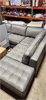 2PC CHATEAU D' AX LEATHER SECTIONAL
