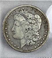 1886-O Morgan Silver Dollar, US $1 Coin