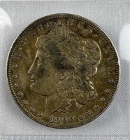 1900 Morgan Silver Dollar, Tone Over Luster