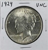 1924 Peace Silver Dollar, Mint State