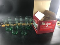 Coca Cola glass set with 5 glasses