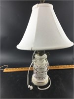 Table lamp with shade in working order, about 23"