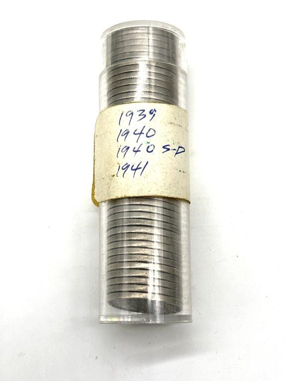 Jefferson Nickels in Tube (contents unverified)