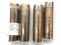 (4) Tubes of Lincoln Cents (contents unverified)