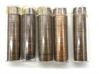 (5) Tubes of Lincoln Cents (contents unverified)