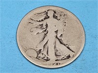 1921 Silver Walking Liberty Half Dollar Coin