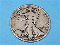 1935 Silver Walking Liberty Half Dollar Coin