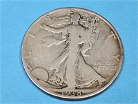 1938 Silver Walking Liberty Half Dollar Coin
