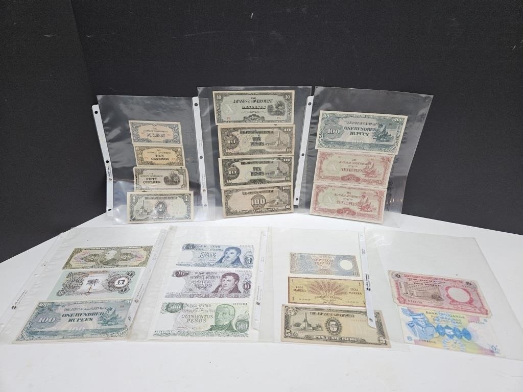 Foreign Currency Nigeria, Japanese, Argentina +