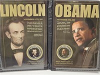 US Commemorative Gallery Lincoln & Obama $1