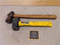 Pair of Hand Sledge/Drilling Hammers
