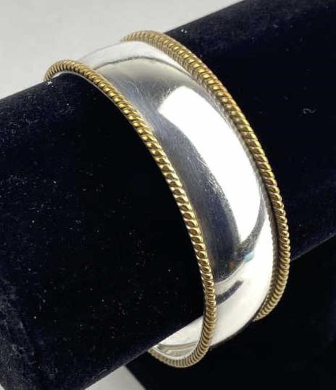 925 Silver Taxco Cuff Bracelet