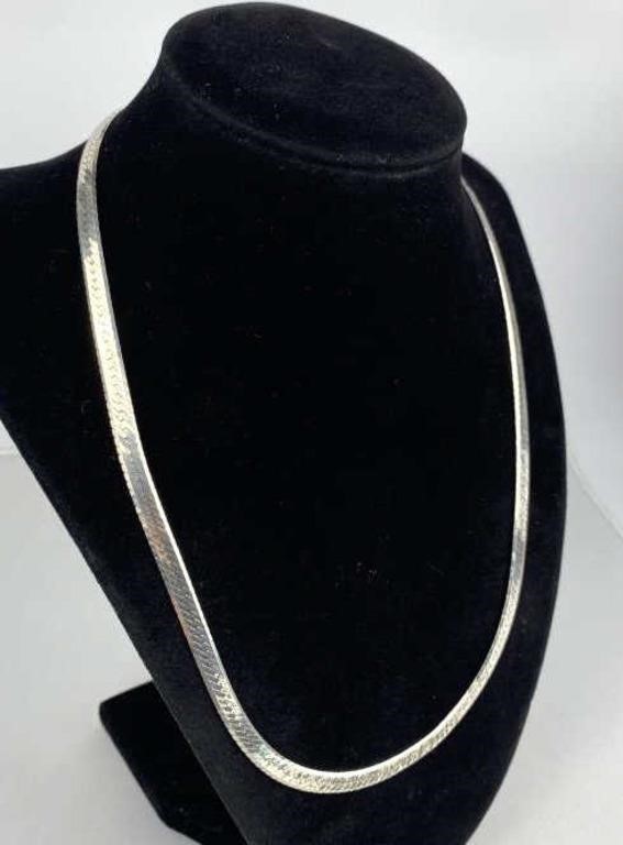 925 Silver Herringbone Necklace Chain
