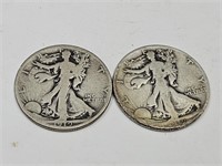 1919 S Walking Liberty Silver Half Dollar Coins