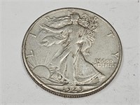 1929 D Walking Liberty Silver Half Dollar Coin