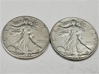 1947 P D Walking Liberty Silver Half Dollar
