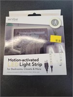 Motion activated LED light strip