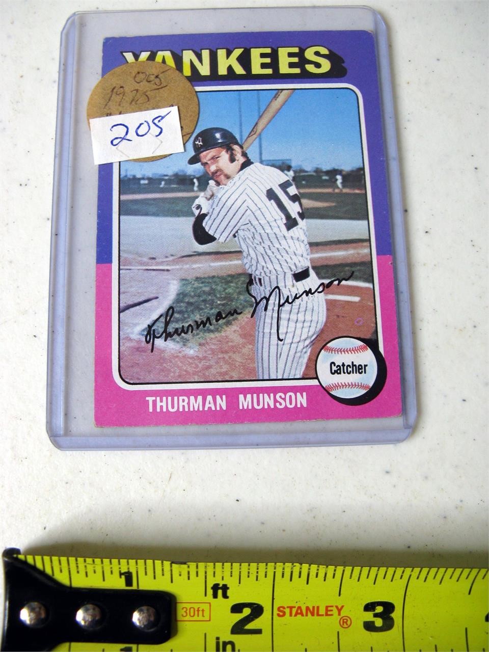 1975 Topps Card #20 Thurman Munson