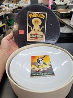 Vermouth vintage cocktail plates