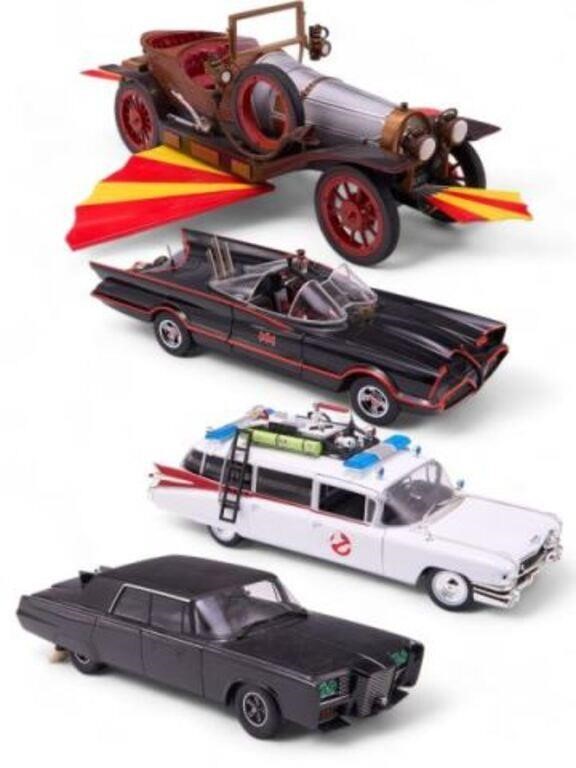Four Scale TV / Film Mostly Die Cast Car Models.