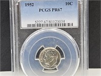 1952 10 Cent Graded PCGS PR 67