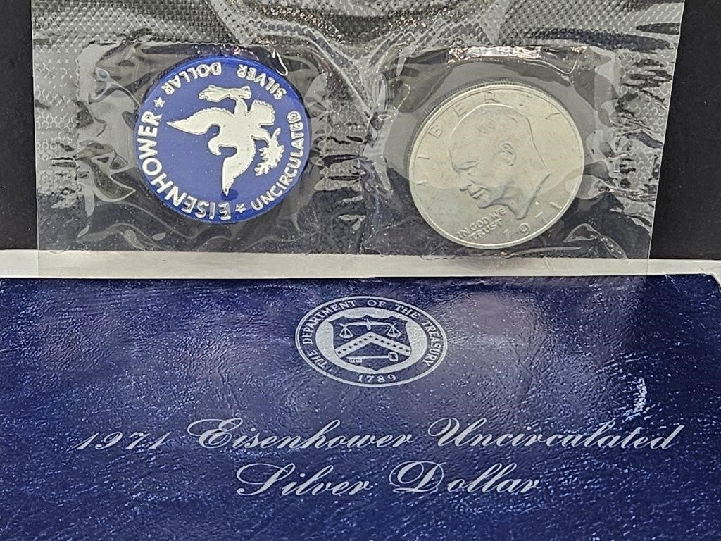 1971 Eisenhower Uncirculated Silver Dollar