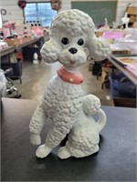 Ceramic poodle 11 inch