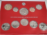 2019 US Mint Uncirculated Denver Coins