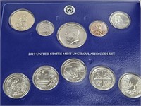 2019 US Mint UNC Coin Set   Philadelphia