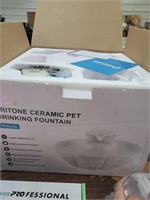 New Tritone ceramic pet drinking fountain