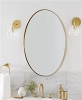 32x24 Inch Oval Wall Vanity Mirror