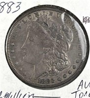 1883 Morgan Silver Dollar, US $1 Coin
