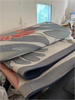 Brand new indoor outdoor floral pattern rug,