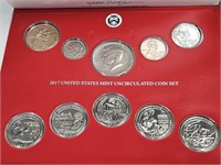 2017 US Mint  UNC Coin Set Denver