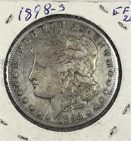 1898-S Morgan Silver Dollar, US $1 Coin