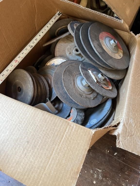 Large box of grinding wheels you will need to