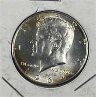1964 JFK 90% Silver Half Dollar, UNC