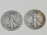 1929 S & D Walking Liberty Silver Half Dollar Coin