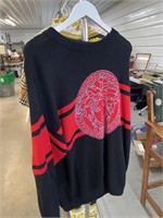 Versace Red black sweater