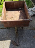 Metal Yard Cart, Dump Bed, removable tailgate,