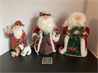3 Santas Christmas Decor