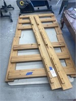 Twin Sized Wooden Bed 75"L x 42"W