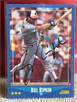Signed 1988 Score Bill Ripken Baseball Card #200