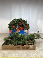 Christmas wreaths approximately 18” in diameter