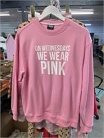On Wednesday we wear pink size Large