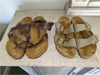2 Pairs Birkenstock Sandals