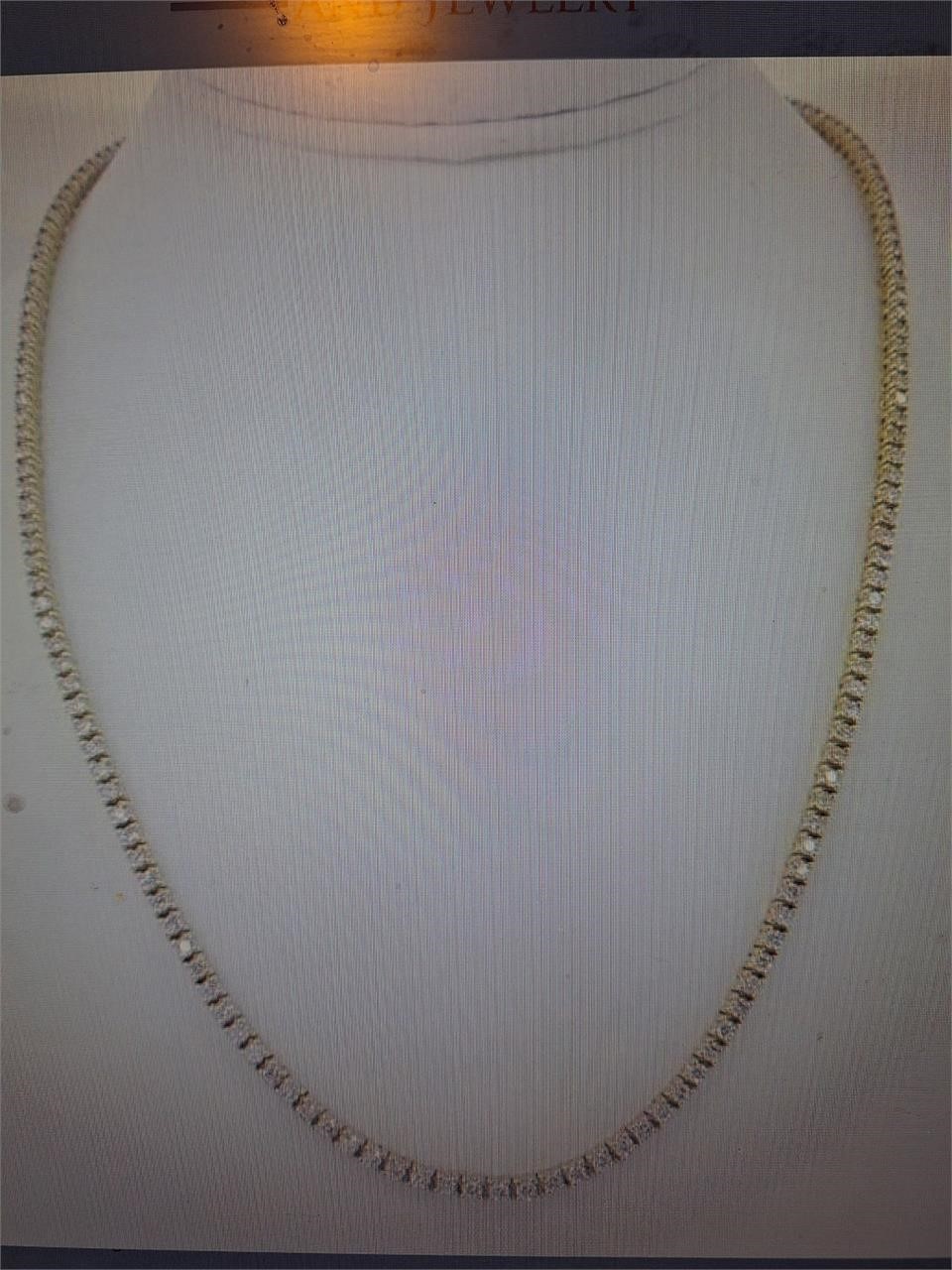 6.20 Ct Diamond Tennies Necklace