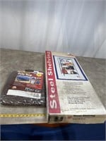 Steel shelving unit, new in box, with new in