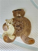 Ceramic German Bear Clock