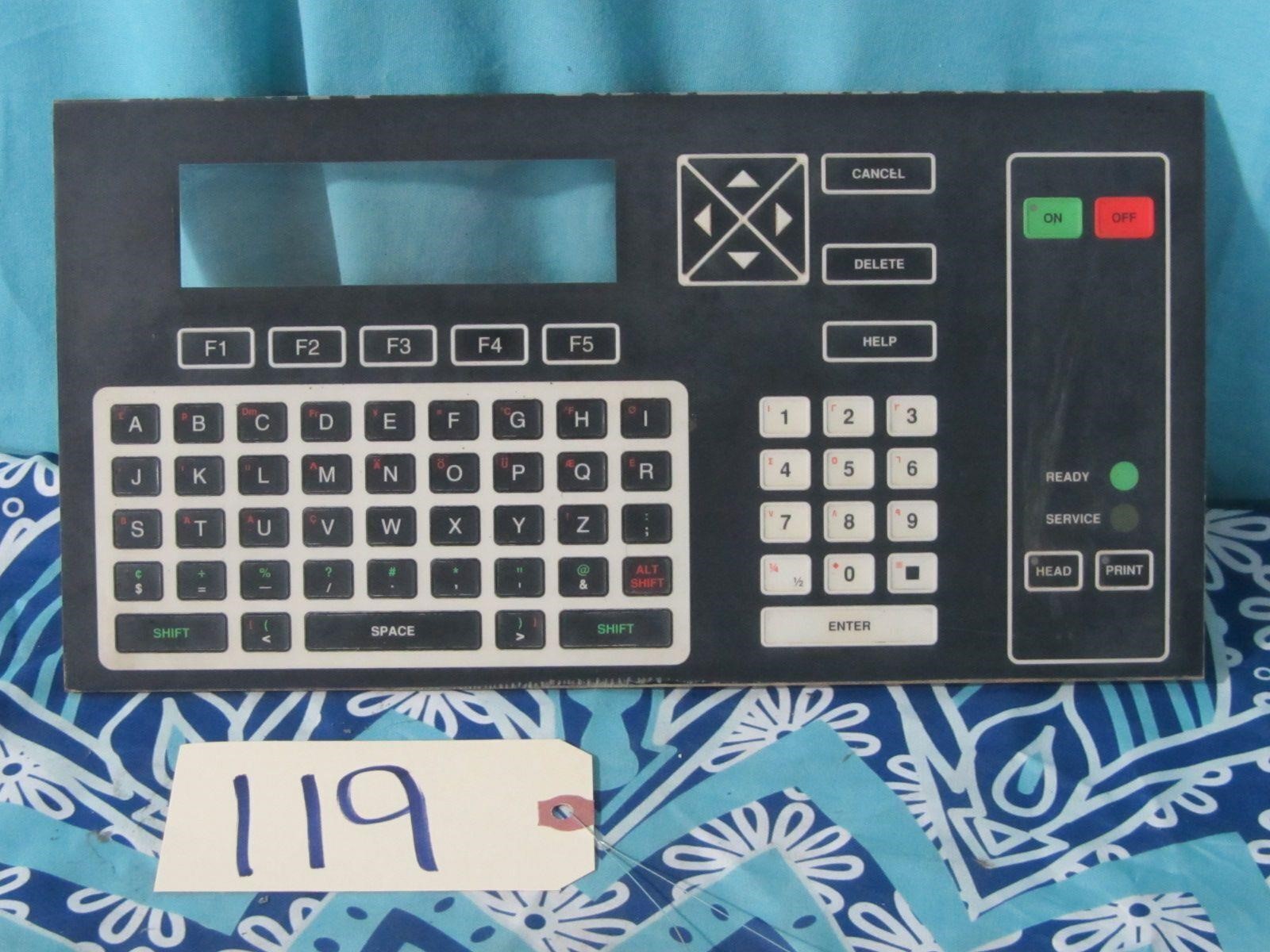 Videojet Keyboard & Operator Interface Panel AID-1